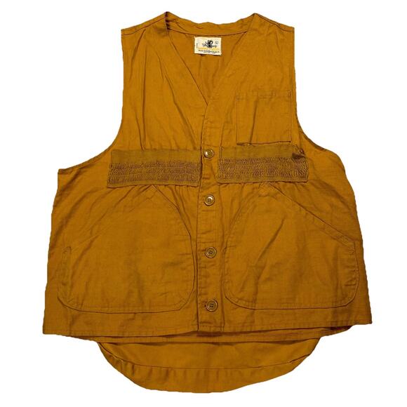 Vintage Black Sheep Japan Hunting Vest Tan - Rubber lined Game Pocket - Picture 1 of 5